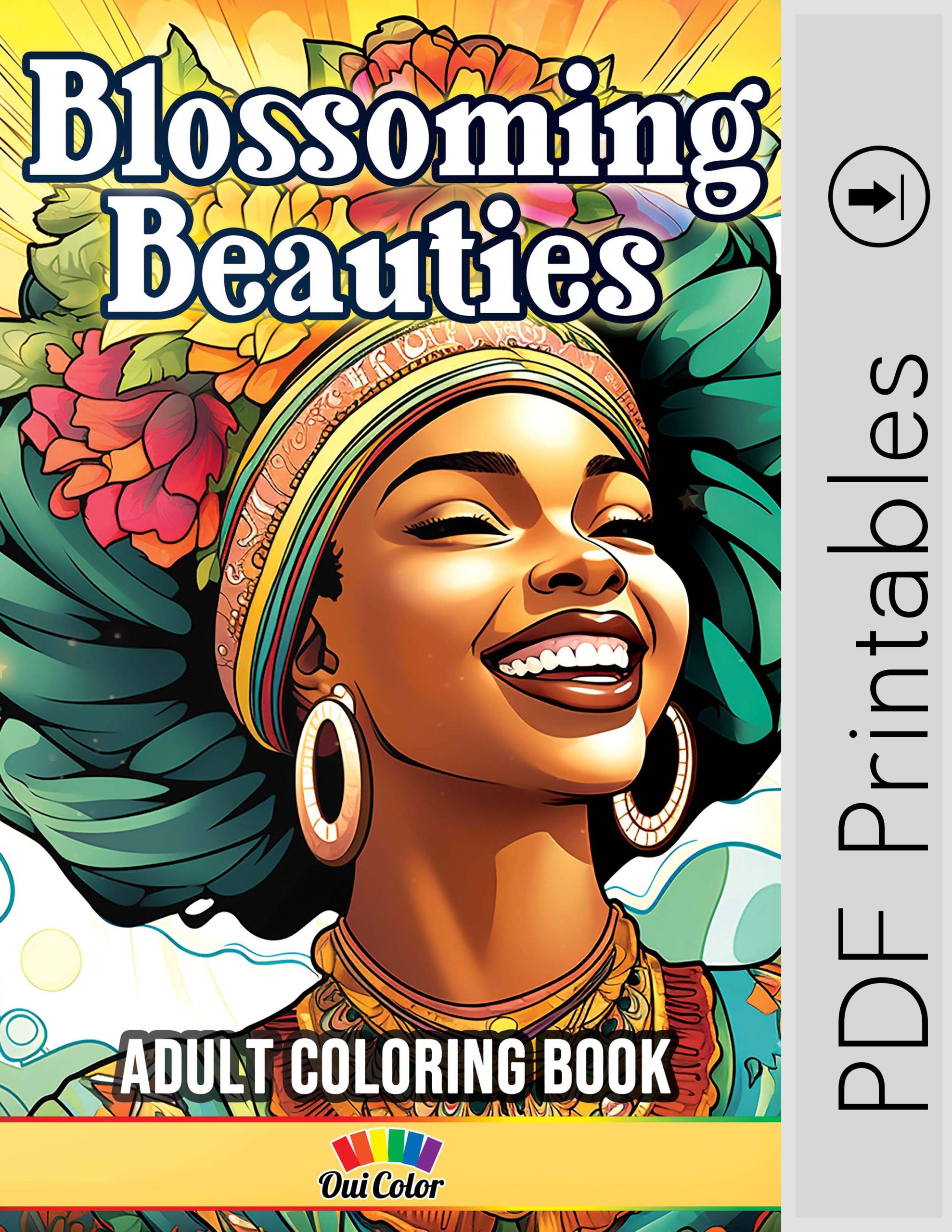 Blossoming Beauties: Black Women in Exquisite Head Wraps – A Floral  Coloring Book (PDF)